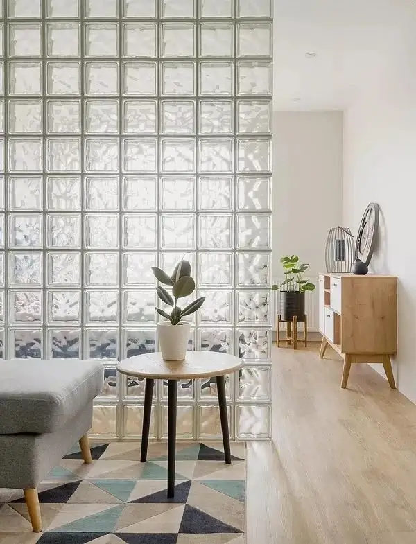 Glass Blocks Interior Partition Design