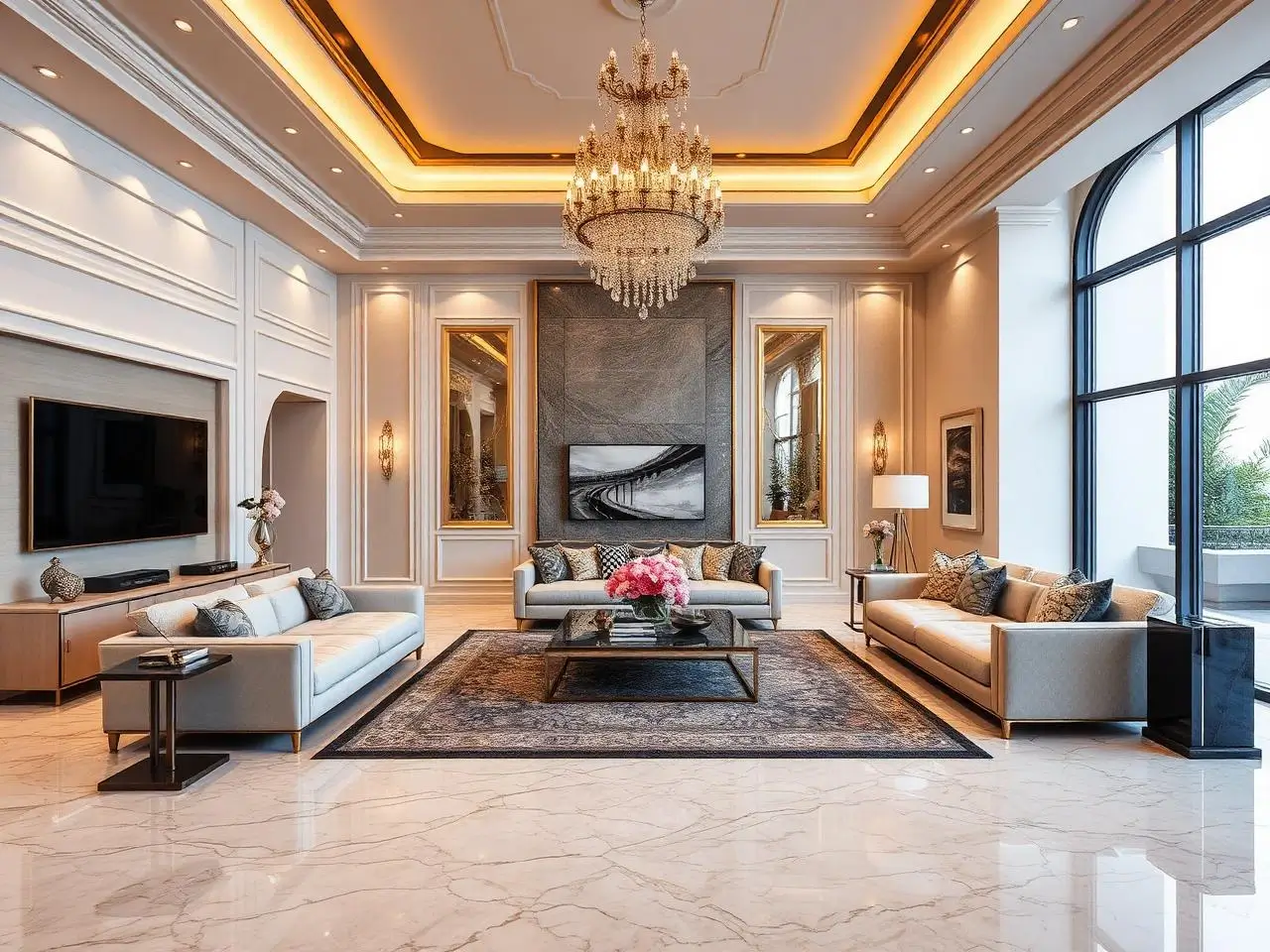 Opulent Luxury Villa Interior Design in Gandhinagar